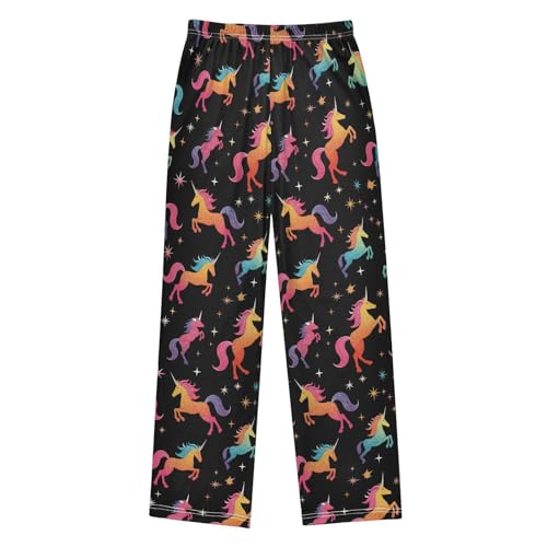 Unicorns Pajama Pants Colorful Pajama Bottoms Soft Sleep Pjs Lounge Pants S