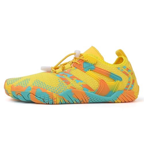 Zapatos de playa para exteriores, secado rápido, zapatos de vadeo transpirables para el agua, Amarillo, 37 EU