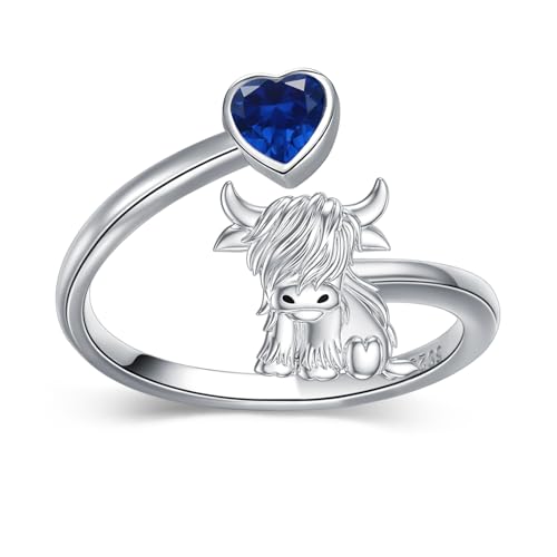 Bague en argent 925 de septembre ajustable : un bijou en pierre de naissance de haute qualité