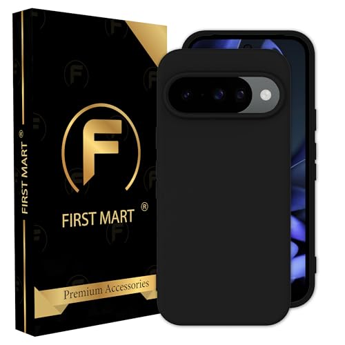 Image of FIRST MART Matte Silicone Back Cover for Google Pixel 10 - Black