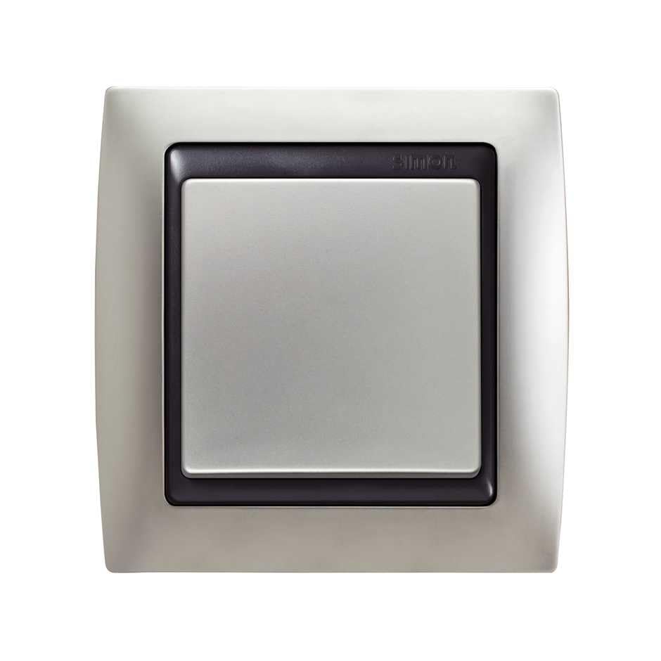 Simon 82824-33 placa de pared y cubierta de interruptor Aluminio