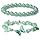 AWARDSEN 2Pcs Aventurine Verte Bracelet Papillon Pierre Naturelle Femme 8mm Pierre Precieuse Bracelet Stretch Extensibles Perle Bijoux Cadeau pour Femme