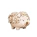 Produktbild NYKK Digitale Sparschwein Keramik Piggy Bank mit Blumen Kreative Piggy Bank-Münzkassette Glatte Chubby Piggy Bank Münze Spartopf Container (Größe : L)