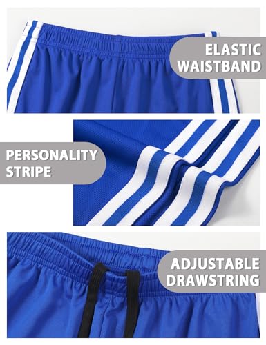 Image of Somaibo Boys Athletic Shorts, Kids Basketball Quick Dry Mesh Short for Youth Soccer Gym Sports Running