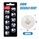 2 Pack / 20 Stück Hörgerätekuppeln für Oticon, 8mm Ersatzkuppeln für Oticon Universelle Silikon Hörgerätekuppeln Geeignet für Oticon MiniFit Hörgerätezubehör (Schwarz)