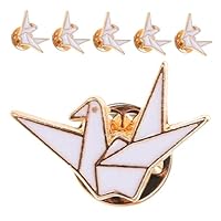 6 Pièces Broches Cartoon Origami Lot de Épingles pour Femme Accessoires de Vêtements Sacs et Pulls Décorations Ludiques