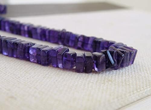 Perles améthyste cube facettée pour créer vos bijoux bohèmes chic fait main