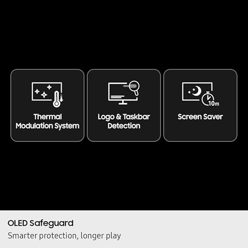 Image of Samsung 27 inch Odyssey OLED G6 (G61SH) Gaming Monitor - QD-OLED, QHD (1440P), 240Hz, 0.03ms, Glare-Free, Pantone Validated, HDR10, Height-adjustable stand, OLED Safeguard, 3 Year Warranty, LS27HG612SNXZA