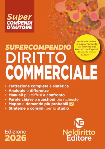Supercompendio di diritto commerciale 2026. Nuova ediz.