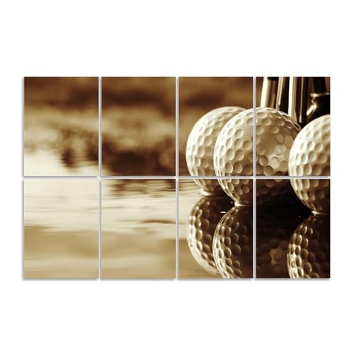 8 Pack Paneles Acústicos Decorativos Vintage de 48"x32" en Fibra de Poliéster para Estudios y Oficinas