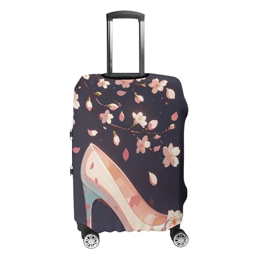 Carry on Luggage Cover Crystal High Heels Suitcase Covers for Luggages Tsa Approved Travel Luggage Sleeve Protector Elastic Suitcase Protector Anti-Scratch Washable Fits 19-30 Inch Case -XL4
