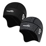 Sanctus Skull Cap Helmet Liner with Glasses Holes, Winter Thermal Cycling Cap for Men Women, Cycling Hat Beanie Fits Helmets