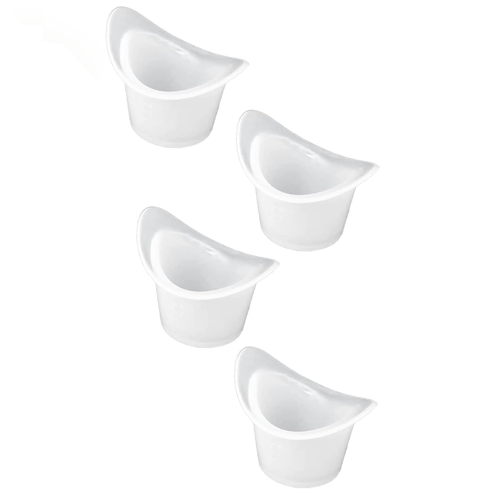 Occhio di Pulizia Tazze,4 PCS Silicone Eye Lavare Tazza Tazze per Lavaggio Degli Occhi Lavaggio Occhi Riutilizzabile Tazza per Una Pulizia Efficace Degli Occhi 8 ML