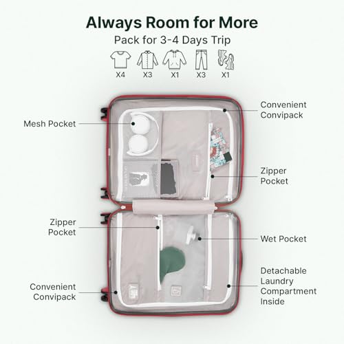 Image of uppercase Hexa Small Solid Trolley Bag with TSA Lock, Durable for Travel, RCS Certified for Sustainability, Anti-Theft Zippers and Double Wheels, Suitcase for Men & Women