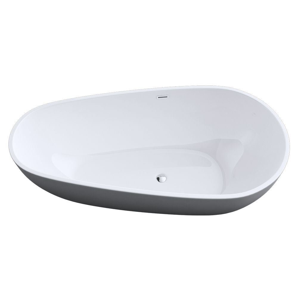 Durovin Bathrooms Freestanding Bath Tub - Double Ended Bath - 1670 x 800 x 530mm (LxWxH)