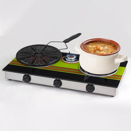Plaque de cuisson uniforme et diffuseur de chaleur émail pour protéger la casserole - 5