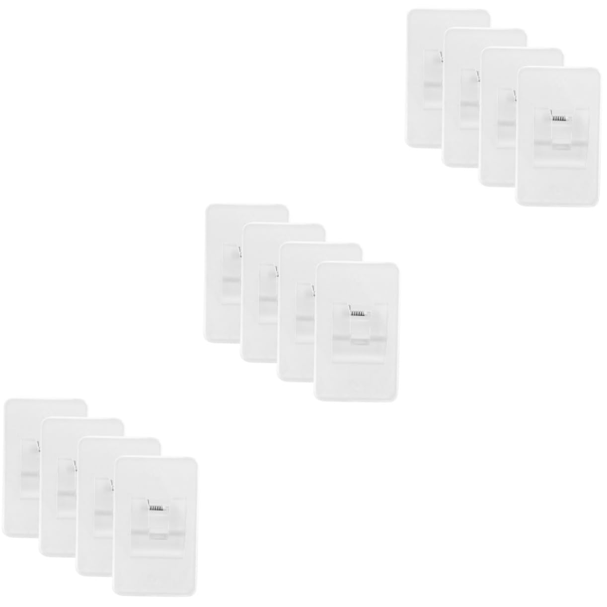 IMIKEYA 3 Ensembles Support De Tringle À Rideau Magnétique Ajustable Crochets Rideaux Crochet pour Rideaux Crochets De Rideaux pour Mur Cintres De Tringle À Rideau Plastique 4 Pièces * 3