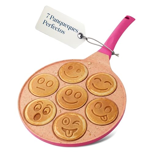 Joeji's Kitchen Sartén para Crepes 7 Huecos 26,5cm - Crepes y Crepes Frigideira - Diseño de...