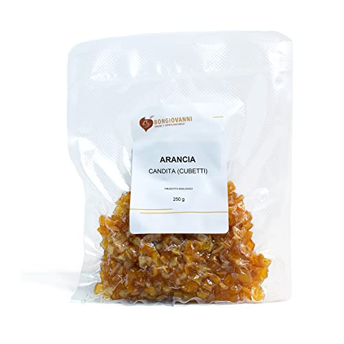BONGIOVANNI FARINE E BONTA' NATURALI Arancia Candita (cubetti) 250g BIO