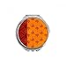 Printing Repeat Cloth Orange Colorful Art Hand Compact Mirror Round Portable Pocket Glass