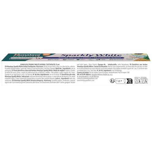 Himalaya Sparkly White Zahnpasta 75 ml – Pflanzliche Zahncreme