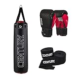 Century 70 Pound Brave Heavy Bag Combo with Gloves and Hand Wraps for Boxing, Martial Arts, and...