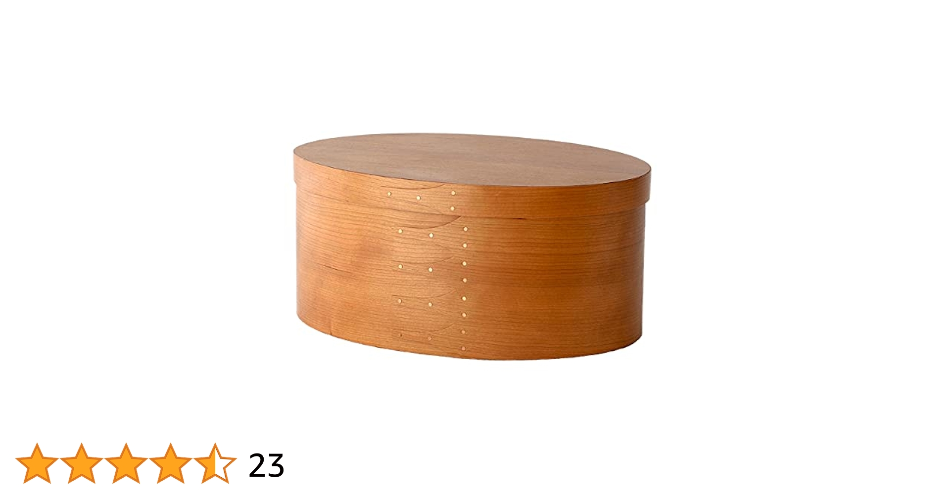 Amazon｜シェーカーボックス オーバル 木製 収納ボックス ふた