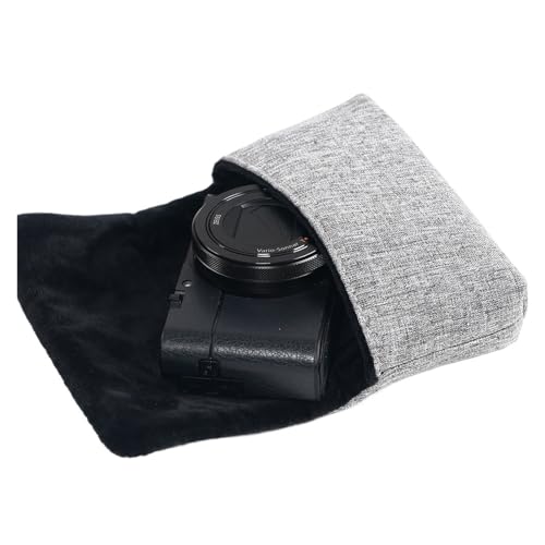 �J�������[�o�b�O�ɓK�����݊��� Sony RX100 M2 M3 M4 M5 M6 M7 �}�C�N���V���O���o�b�O Ricoh GR2 GR3 G7X G9X G7X2 �J�����o�b�O(GRAY)