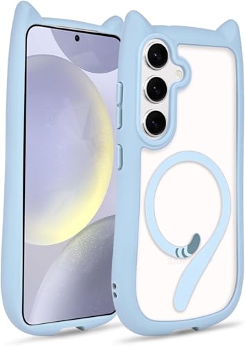 Case for �d�b�J�o�[Galaxy S24 Plus/Galaxy S25 Plus�p�� �P�[�X ���^ �����L ���� �y�� ���C�A���X�[�d MagSafe�Ή� �N���A �ی� �����o�b�N �}�O�Z�[�t�������� ���Γ��� �X�}�[�g�t�H�� �d�b�����h�~ ��