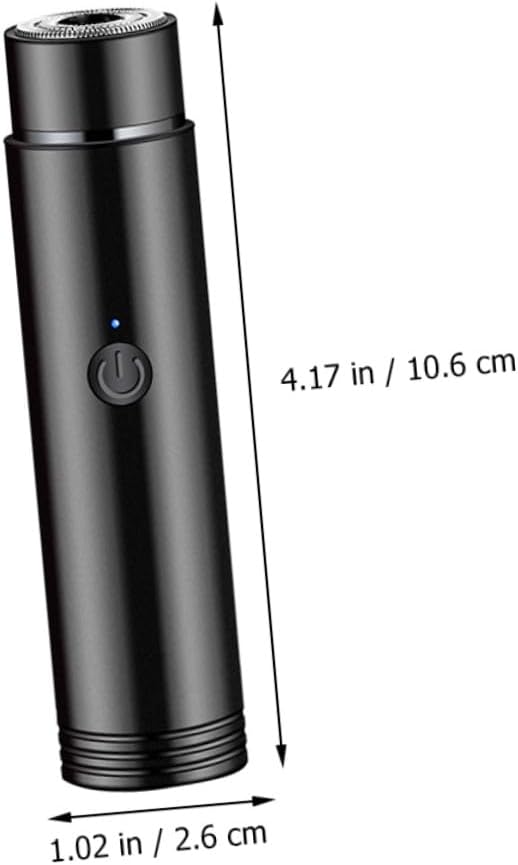WOONEKY 1Pc Portable Rechargeable Mini Electric Razor for Men Durable Facial Shaver Lightweight Design for Home Travel Use Convenient and Practical Grooming