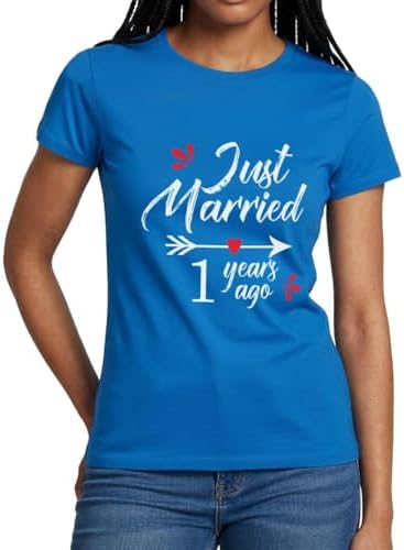 Spreadshirt Anniversaire Mariage Premier Année Couple Amoureux Just Married T Shirt Femme