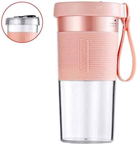ASDASD Mini Travel Juicer Cup Batidos a Prueba de Agua Licuadora/Batidora USB Recargable Botellas de Mezcla portátiles Hielo Fruta Mezclador de Alimentos para bebés Rosa-Rosado
