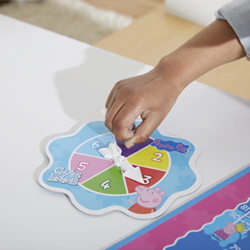 Hasbro Gaming Jogo de Tabuleiro Chutes and Ladders: Peppa Pig, para Crianças a Partir dos 3 Anos - F