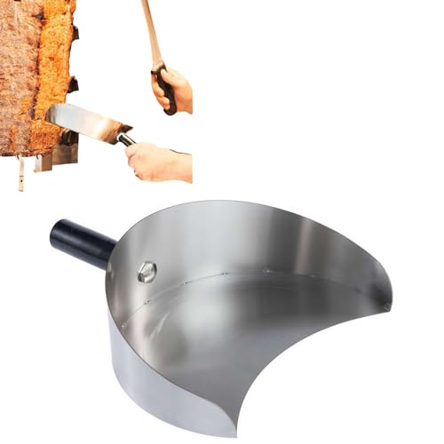 Döner- und Gyrosschaufel, praktische Dönerschaufel zum einfachen Aufnehmen und sicheren Transportieren von Fleisch, handlicher Drehspießfänger,...