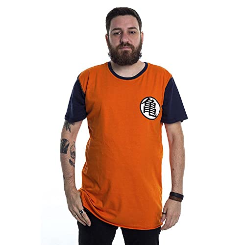 Camiseta Dragon Ball Uniforme Goku, Piticas, Unissex, Laranja, 10