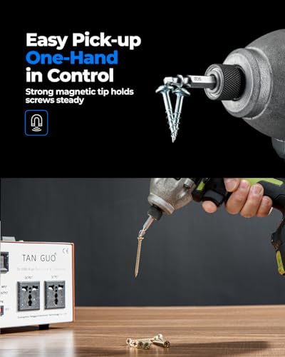 Image of toolant Double-Ended Screwdriver Power Bit, 6Pcs 2 Inch PH2 /SQ2,#2 Phillips /#2 Square Impact Driver Bits,Square Screwdriver Bit Set With Magnetic, Two Sides Screwdriver Bits Set with Storage