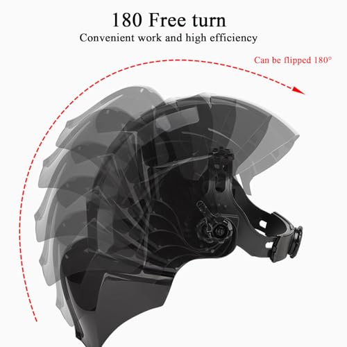 Protector facial de soldador automático y pantalla protectora de soldadura de 11.81'' 6