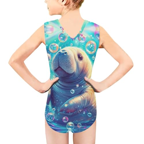 Image of Xpyiqun Bathing Suits for Girls 3-14 Kids Summer One Piece Swimwear Beach Sport Sleeveless Swimsuits Athletic