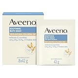 Aveeno Soothing Bath Soak, with 100% Natural Colloidal Oat, Suitable for Sensitive Skin, Relieves & Soothes Very Dry, Itchy & Irritable Skin, 8x42g Powder Sachets
