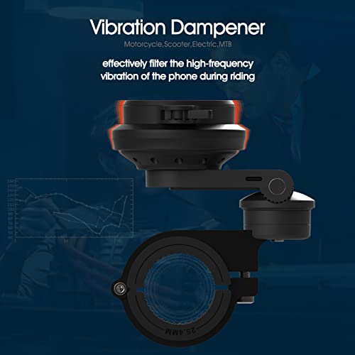 Sincetop Motorcycle Phone Mount,Bike Cellphone Holder With Vibration Dampener Module,Bicycle Out Front Handlebar Mount For Mountain Bike,Scooter,Electric,Mtb And Road Bike #TOP1