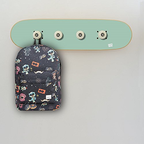 Porte-Manteau Totalement personnalisé Skateboard Couleur Menthe pour la décoration juvénil