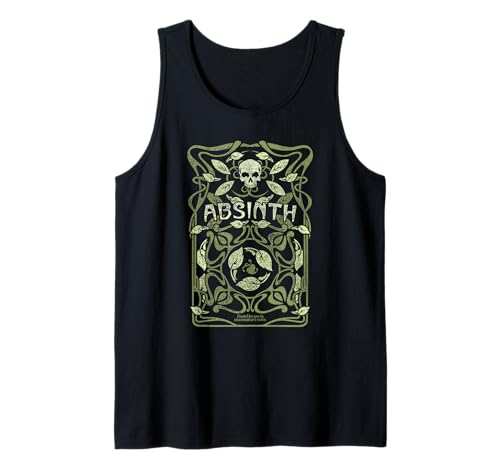 Absinth Design im Jugendstil Look für Fans von Absinth Tank Top
