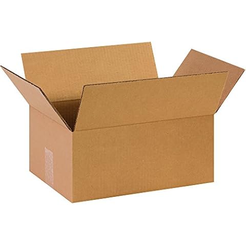 PARTNERS BRAND Moving Boxes, Medium 14" x 10" x 6" (25 Pack), Corrugated Cardboard Box for Packing Packaging Mailing Storage & Shipping for Home or Office, 32 ECT - Pack of 25 Cover