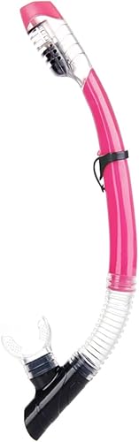 Esnórquel seco para buceo fácil de respirar, buceo, natación, con válvula seca superior y boquilla de silicona de grado alimenticio para adultos y