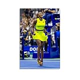 LOGAUT Coco Gauff Poster Tennis Signed Poster Wall Art Canvas Print, Room Aesthetic Home Decoration Painting; (ID101); Unframe; 08x12inch(20x30cm)