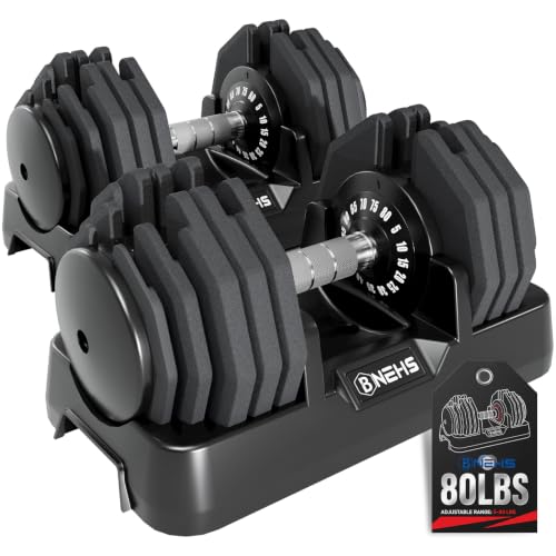 Adjustable-Dumbbell-Set-5-80-lbs-Each Adjustable Dumbbell Set, 5-80 lbs Each - Image 1