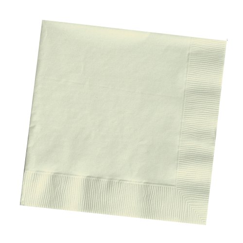 150-Count Touch of Color Paper Lunch Napkins, Ivory