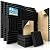 AUSLET 48 Pack Self-Adhesive Acoustic Foam Panels, 12 x 12 x 2 Inches High Density Wedge Sound Proof Foam Panels for Walls, Fire Resistant Soundproof Wall Panels for Home Office & Studio (Black)