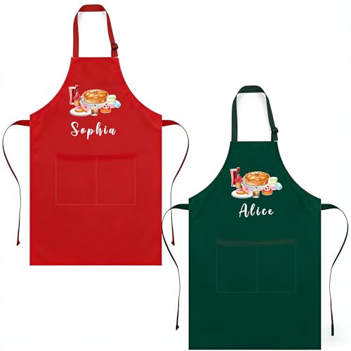 Delantal Personalizado Con Bolsillo, Delantal Niño Personalizable Junior, Delantales Personalizar, Regalos Personalizados Delantal Correa Ajustable, Ideal Para Cocina, Barbacoa, Eventos, Talleres