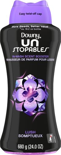 Image of Downy Unstopables In Wash Scent Booster Beads, Lush Scent, 24 oz, Laundry Beads for Odor Protection, Downy Scent Booster Beads, Laundry Scent Boosters (Pack of 4)